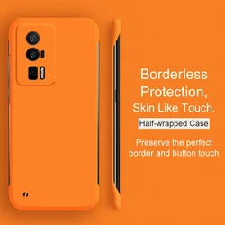 Luxury Ultra-Thin Candy Color Borderless PC Hard Case For Xiaomi POCO F5 F4 F3 F2 M3 M4 Pro X3 X4 GT X2 Half-wrapped Case Cover