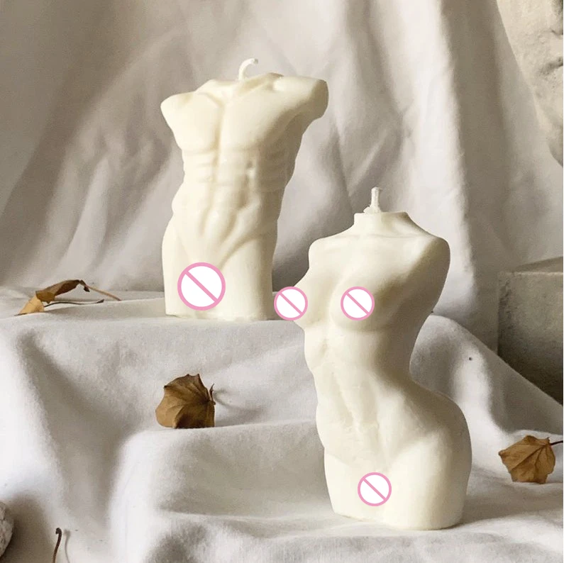 

Creative body scented candles ins photography props home decorative centerpiece aromatherapy candles women's figure body candles