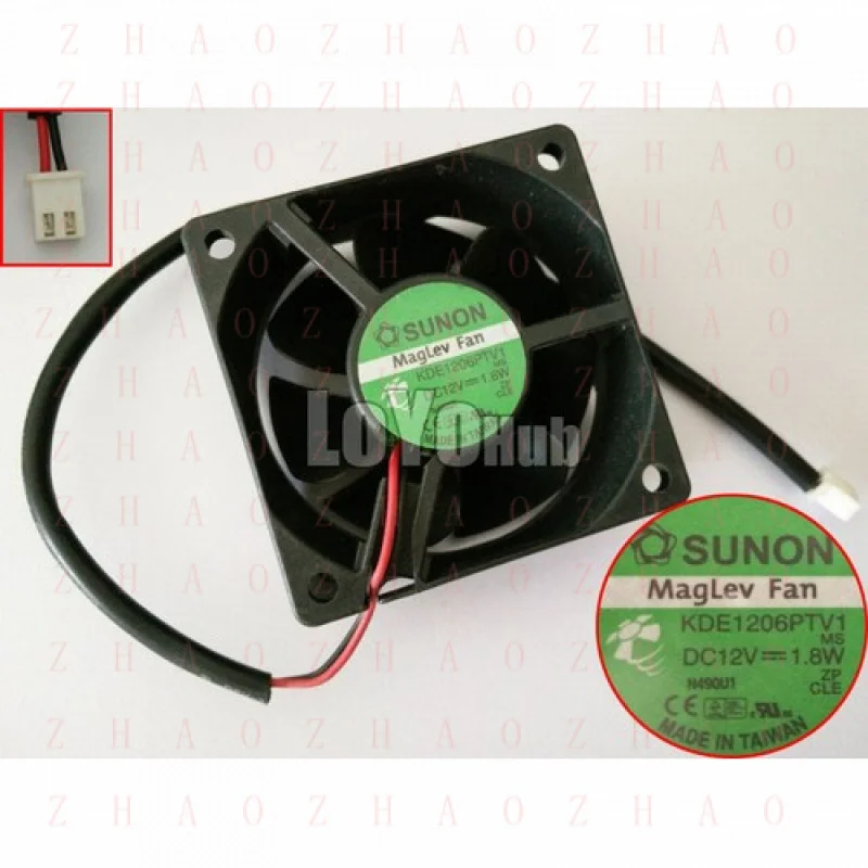

Вентилятор охлаждения L+ FOR SUNON KDE1206PTV1 DC12V 1.8W 60x60x25mm, 2-проводной, 2-контактный