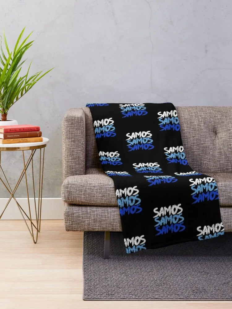 Greece Vacation / Greek Island Samos Throw Blanket For Sofa Thin Quilt Blankets