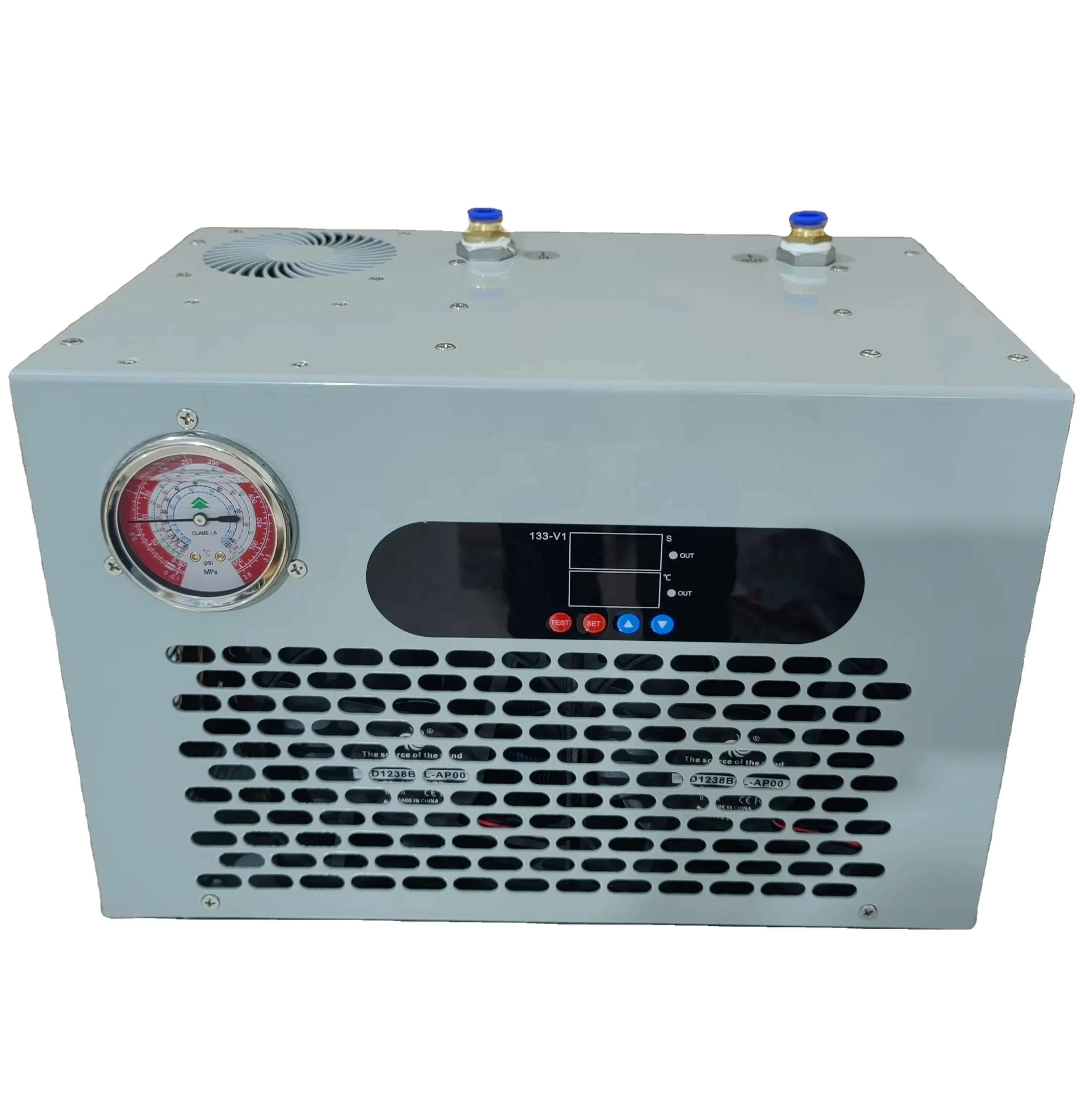 New Patented Compact Design for Oxygen Concentrator Air Compressor 8bar 500lpm HBOT  Cooler Refrigerant Compressed  Dryer