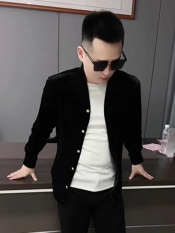 

Мужской вельветовый кардиган с длинными рукавами, новая повседневная куртка высокого качества для весны и осени, городской стиль