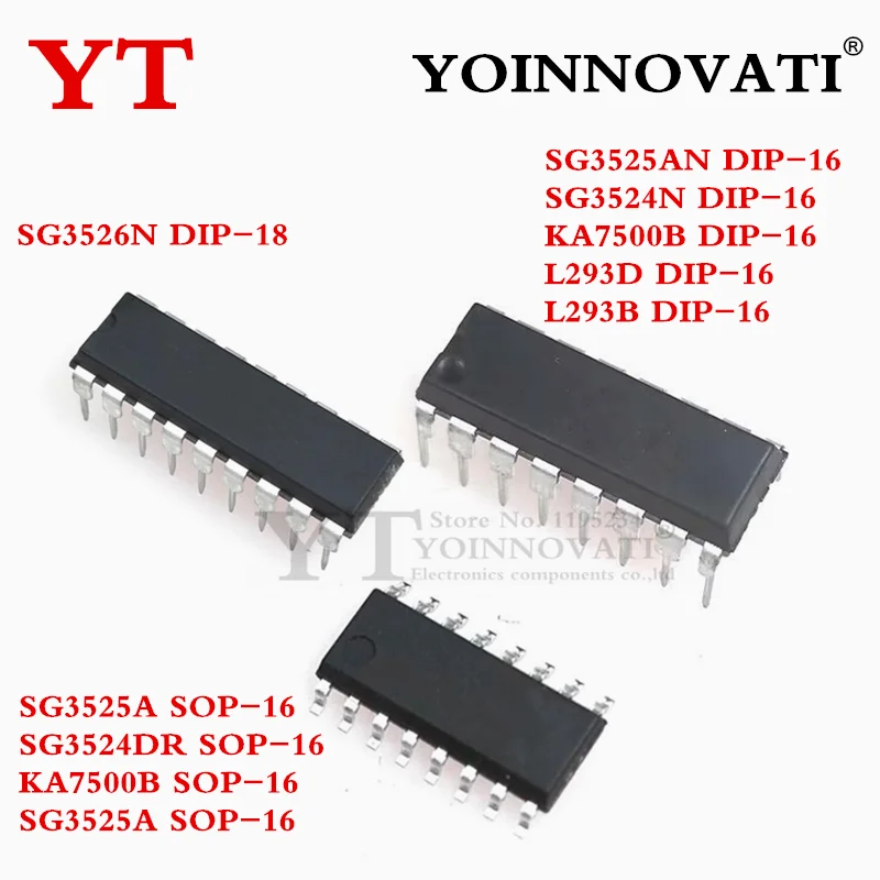 10PCS SG3526N  SG3525AN SG3524N KA7500B L293D L293B  SG3525A SG3524DR KA7500B SG3525A
