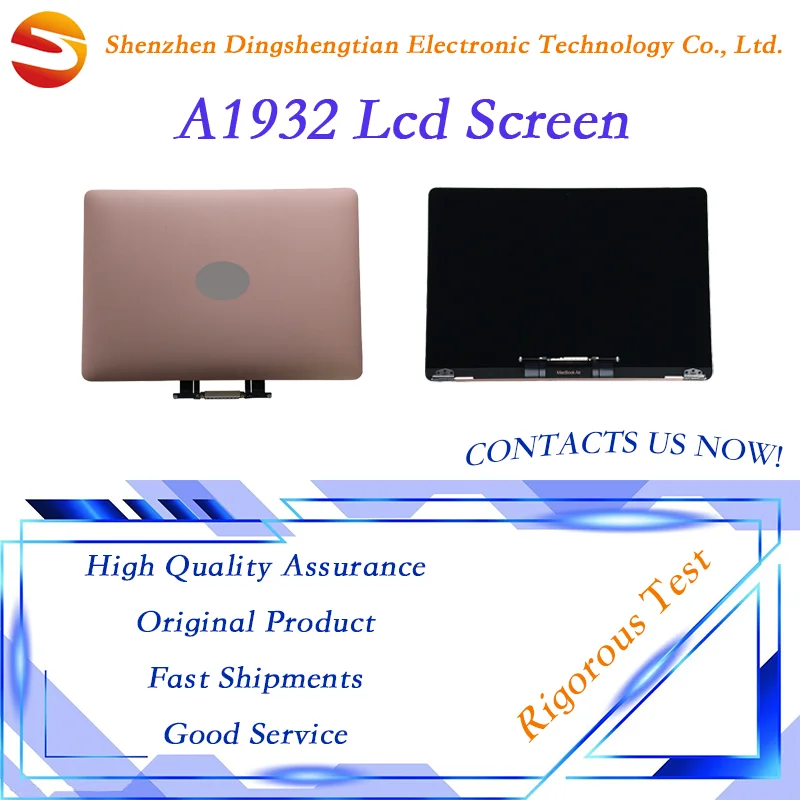 Substituição para Macbook Air A1932 Lcd Screen Display Assembly Monitor Ouro Rosa e Espaço Cinza Sliver