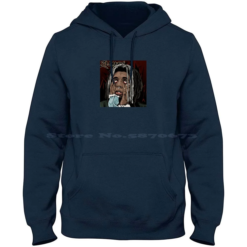 

Zillakami 100% Pure Cotton Hoodie Tshirt Zillakami Lil Gnar Ghostemane Rapper Album Art Album Cover Musical Lyrics Lil Uzi Icy