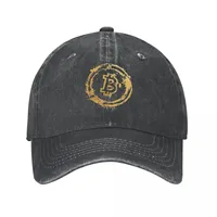 Vintage Baseball Cap Snapback Hats Bitcoin Gold Spring Autumn Cap Crypto Btc Blockchain Geek Water Washing Casquette Vintage