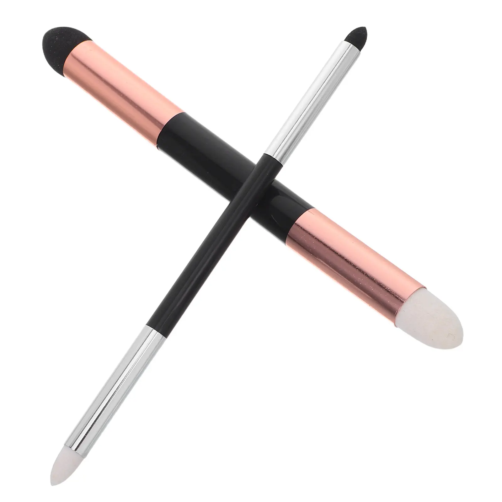 2Pcs Dual-Head Blending Sponge Pen Ergonomic Handle Washable Reusable for Oil Watercolor Sketching Art Detail Work Drawing