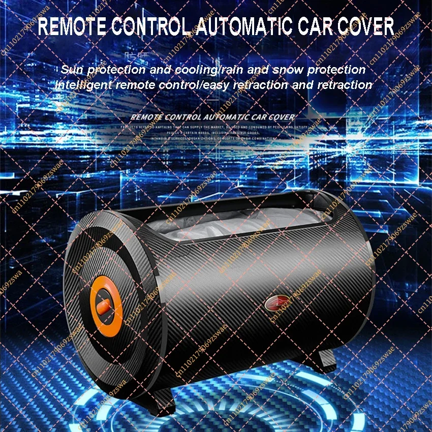 Automatic Car Cover with Remote Control, Full Cover Sun Protection & Rain Shield