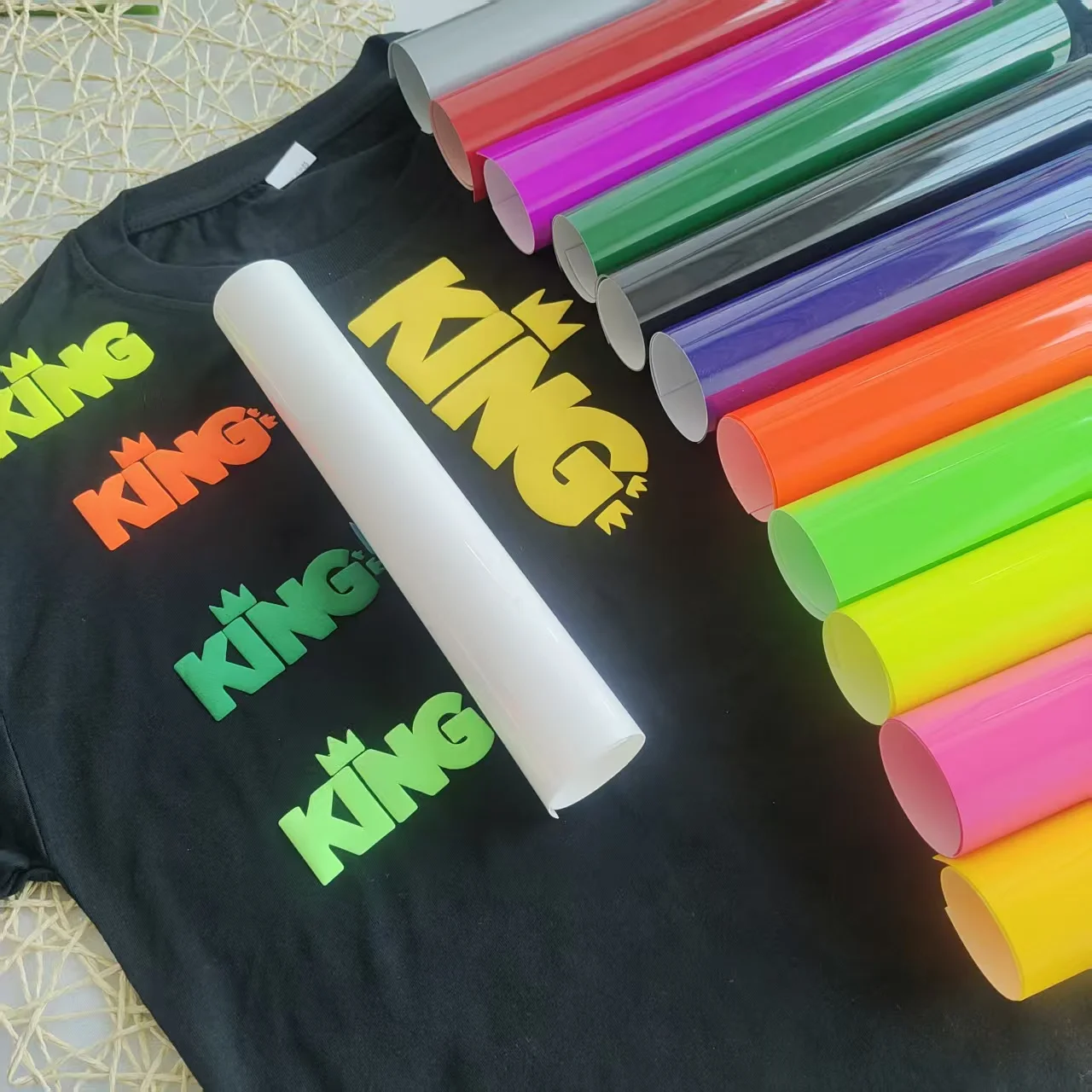 CHEONET HTV --- 0.4mm Thickness Silicone Rubber 3D Puff Heat Transfer Vinyl for plotter Superior puff effect flatter surface
