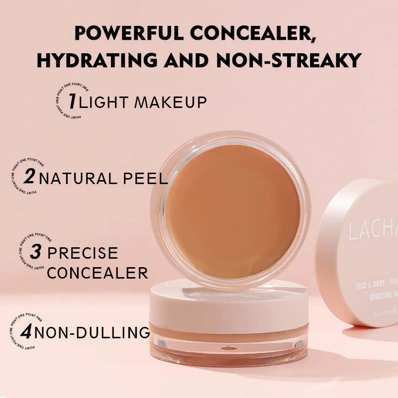 Lachava Concealer Crème Bedekt Acne Vlekken En Donkere Kringen Langdurige Niet-Vastzittende Poeder 15-kleuren Concealer Foundation Cream