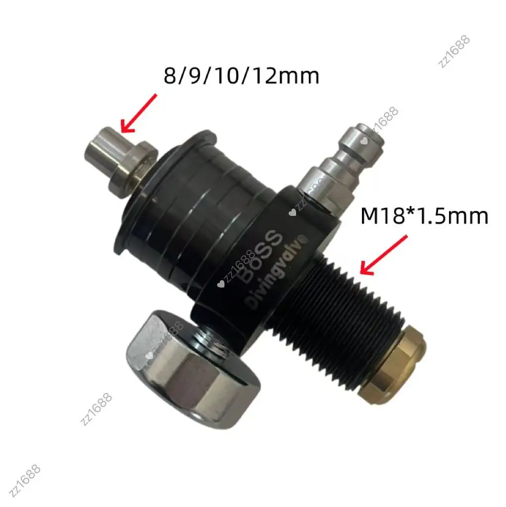 

Black BOSS valve, high air volume PCP direct injection valve, connection thread M18 * 1.5mm