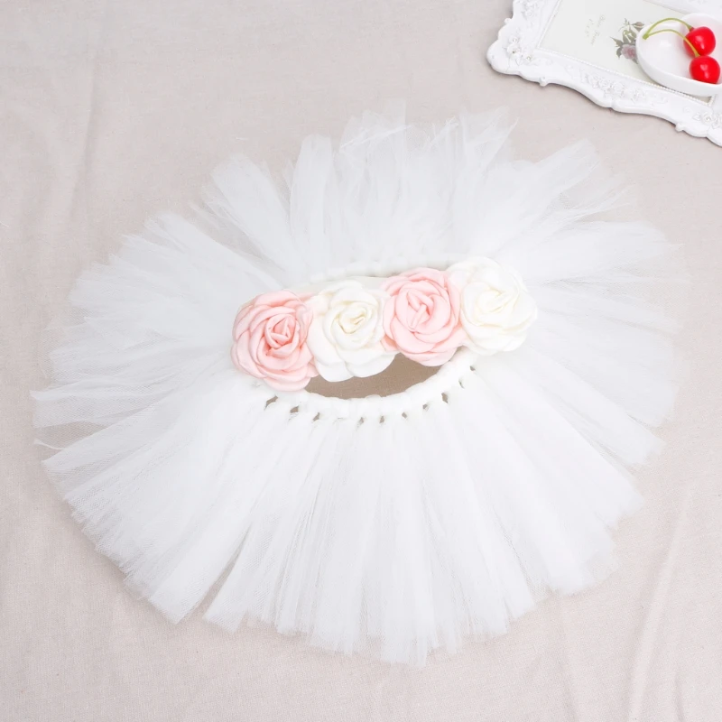 

Newborn Baby Girl Photography Props Baby Girls Princess Skirt Headband New Born Girl Photo Pettiskirt Fotografia