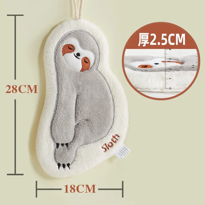 Cute Carton Hand Towel Super Absorbent Microfiber Towel Wiping Hands Cloth Tableware Cleaning Towel for Kitchen Bathroom