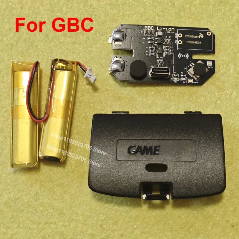 1800mAH Rechargeable Lithium Battery Module For GAMEBOY COLOR For GBC, No Welding Required Detachable