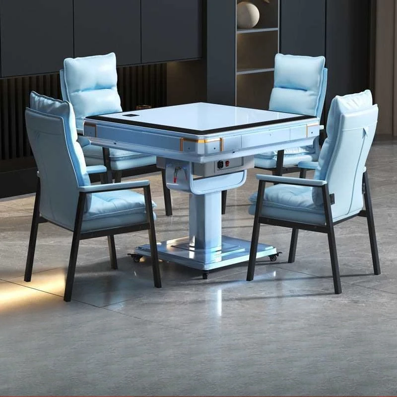 Four-mouth outdoor mahjong machine mahjong household folding mahjong table user foldable folding automatic sports mahjong meal