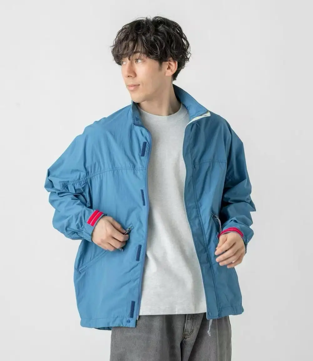 Waterproof LLBEAN Velcro Strap Button Zipper Stand Collar Trench Coat Men Women High Quality Loose Casual outdoor Jacket clothes