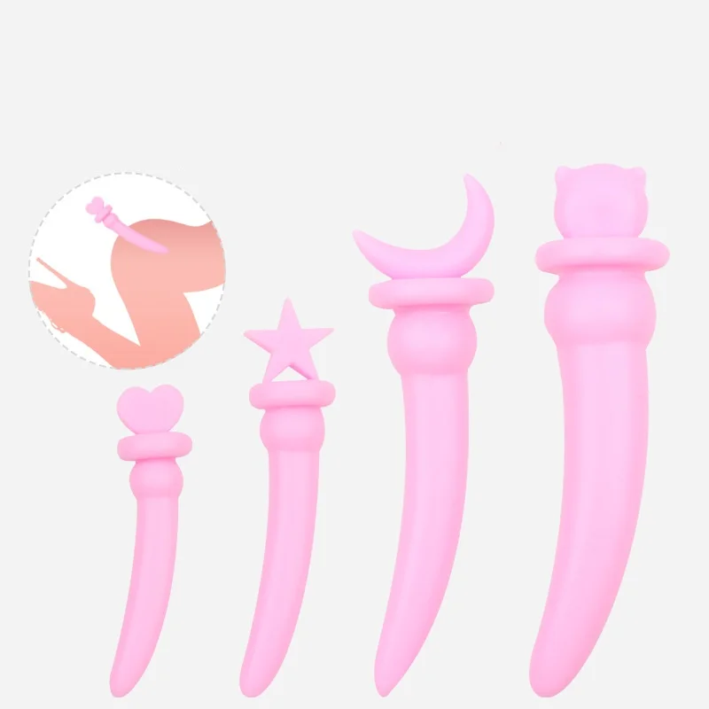 Tapón Anal de silicona de 4 formas, consolador Bdsm, estimulación del ano, masturbación del punto G, juegos para adultos, juguetes sexuales para mujeres y hombres