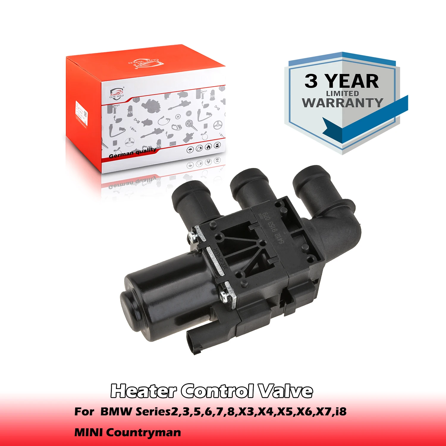 

Coolant Heater Control Valve 64119147347,64119890553,64116994931,64129153079 For BMW Series2,3,5,6,7,8,X3,X4,X5,X6,X7,i8/MINI