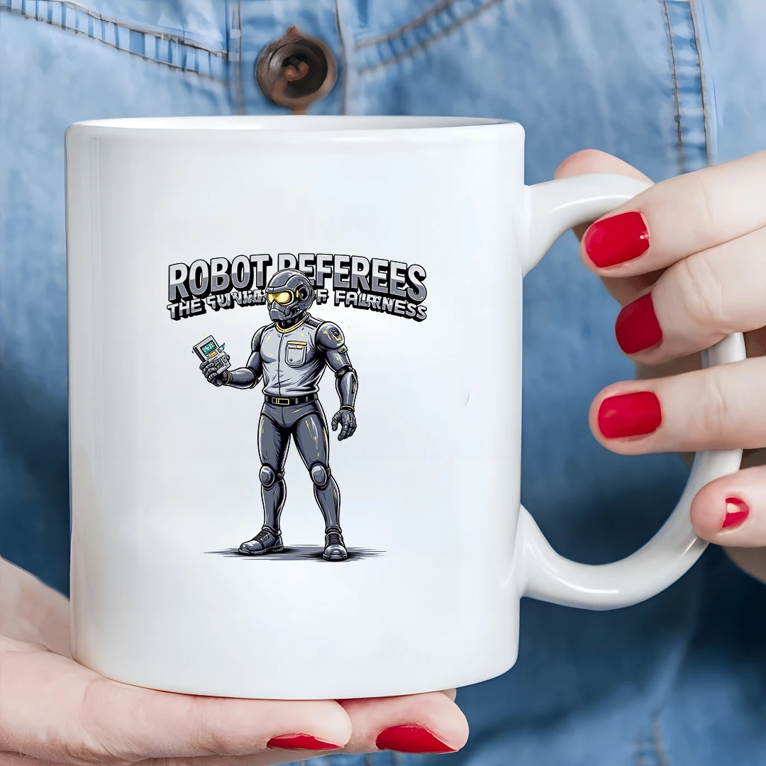 

Future Tech Robot Judge Cup 11OZ Kids Drink Cup Christmas Gift Home Office Cup