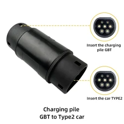 GBT to Type 2  IEC 62196 GB/T To Type 2 EV Adapter Female to Female Plug