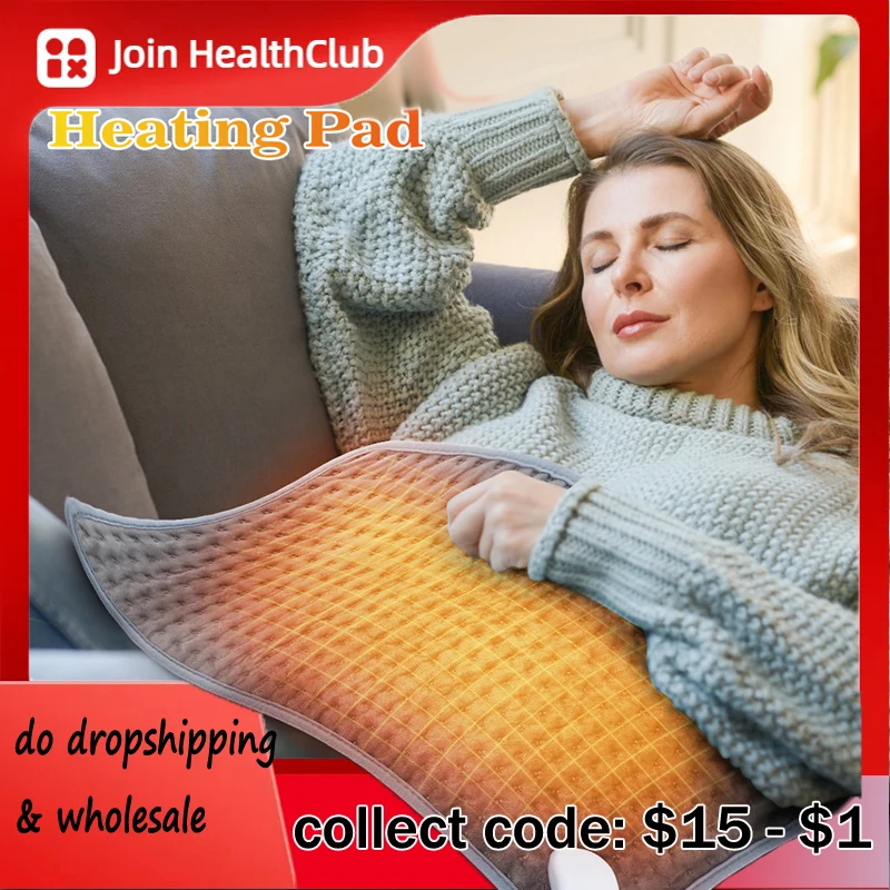 

9 Gear Electric Heating Pad Heated Blanket for Abdomen Waist Back Discomfort Relief Winter Foot Hand Warmer Sheet Pad 58*29cm