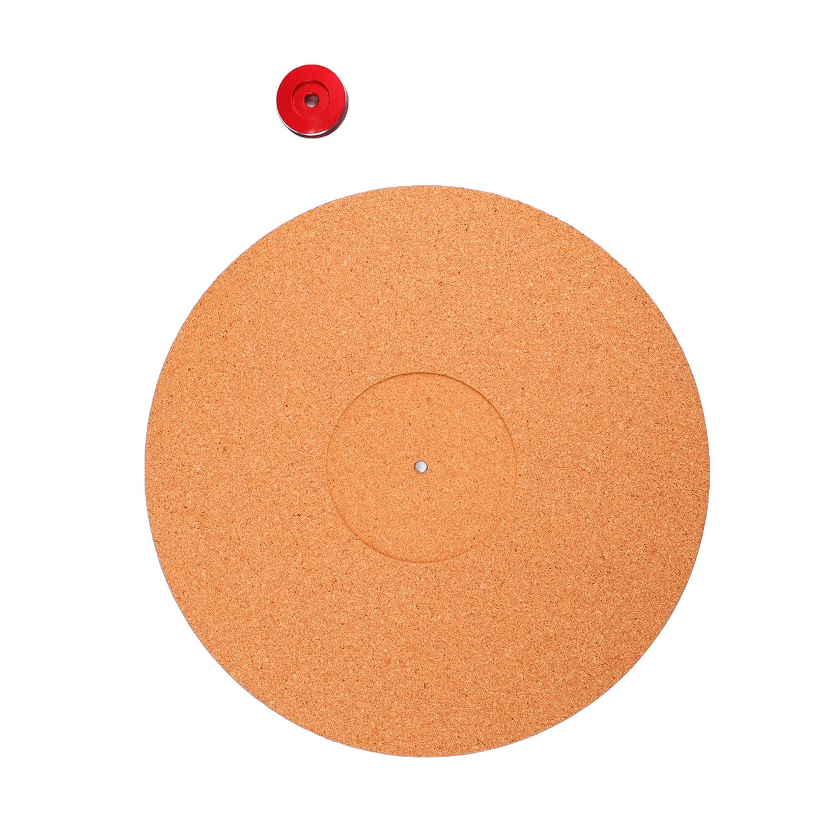 Cork Turntable Mat Vinyl Record Non Shake Slipmat Adapter Phonograph Accessories