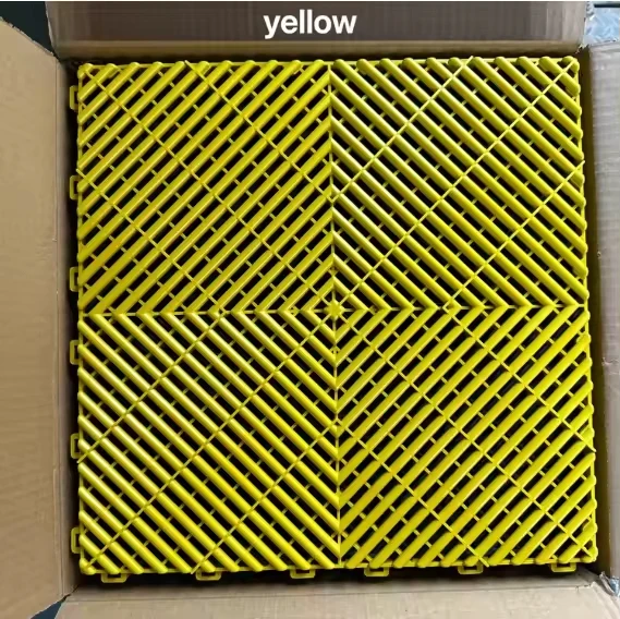 Strong Pp Interlocking Plastic Garage Floor Tile for Car Wash Room Showroom Swimming Pool