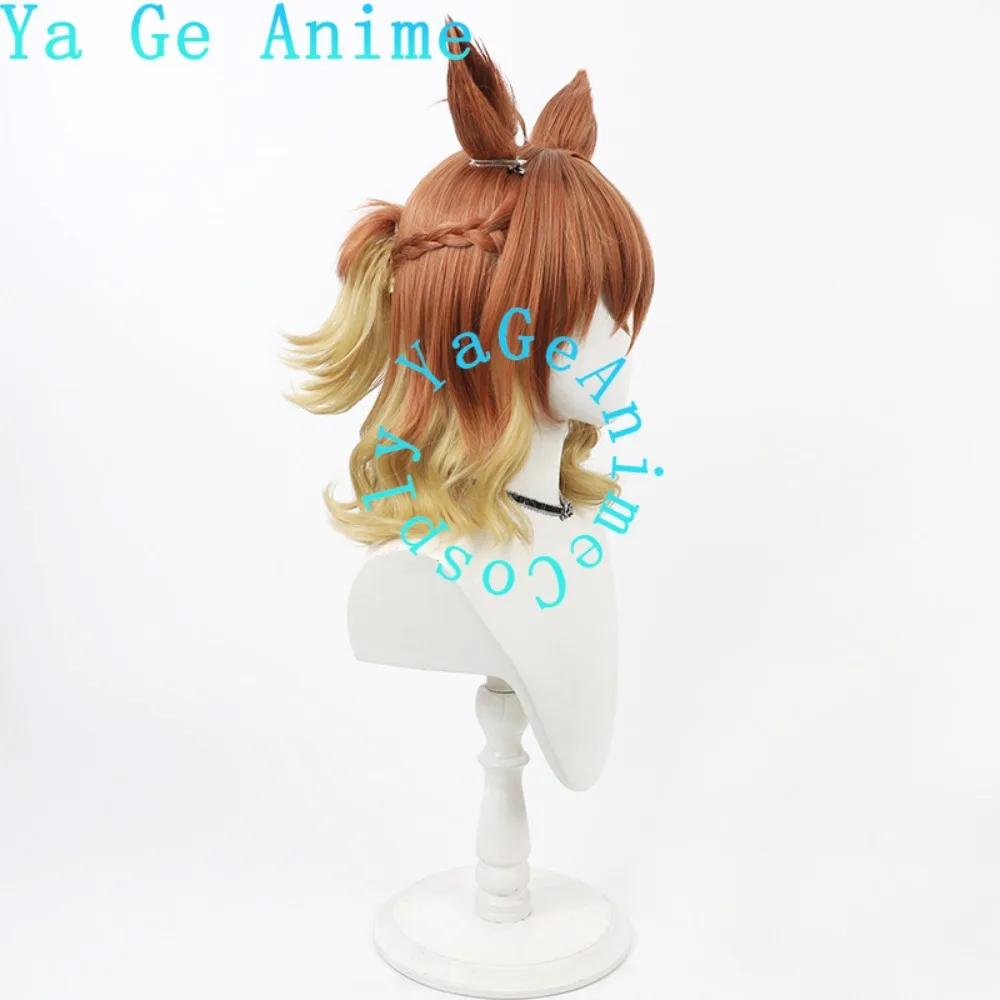 Wig Cosplay Anime Dan Game Halloween Live Show Uma Musume Pretty Derby Forest Sheena Dengan Telinga Dan Ekor