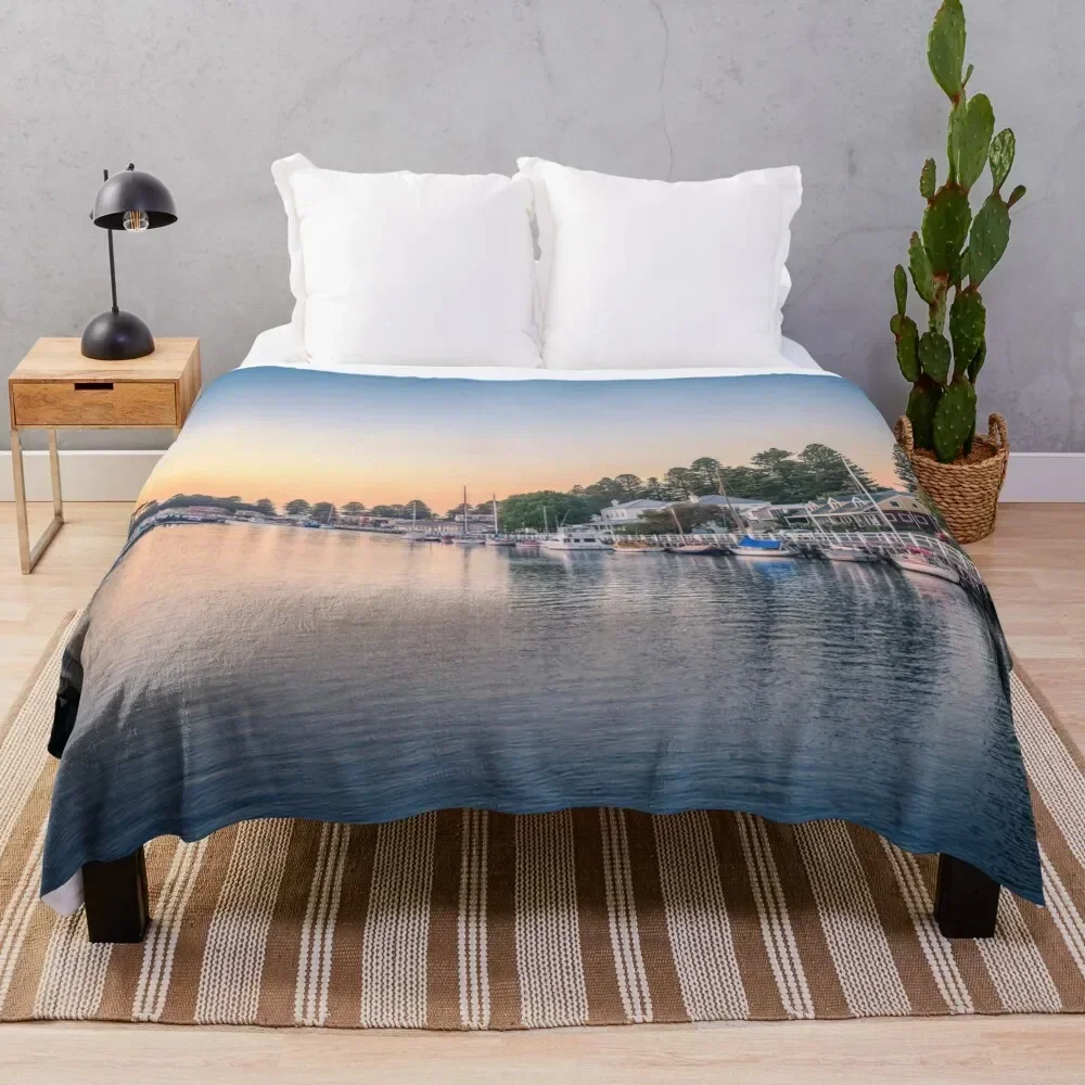 

Port Fairy Sunrise Throw Blanket Beautifuls Bed covers Warm Blankets