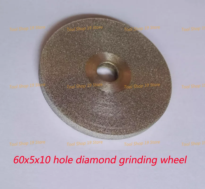 60x5x10mm Hole Grinding Wheel Electroplated Diamond Three Side grinding Polisher Tungsten Steel Alloy