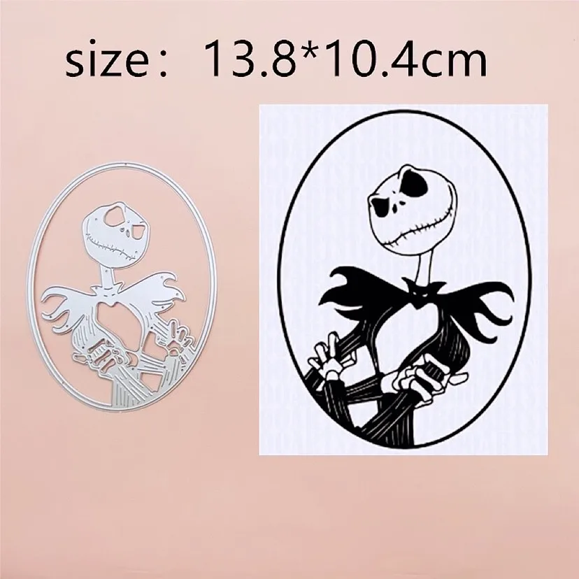 Halloween Castle Frame Skull Boy Metal Cut Dies Stencils for Scrapbooking Stamp/Photo Album Decorative Embossing DIY Paper Cards