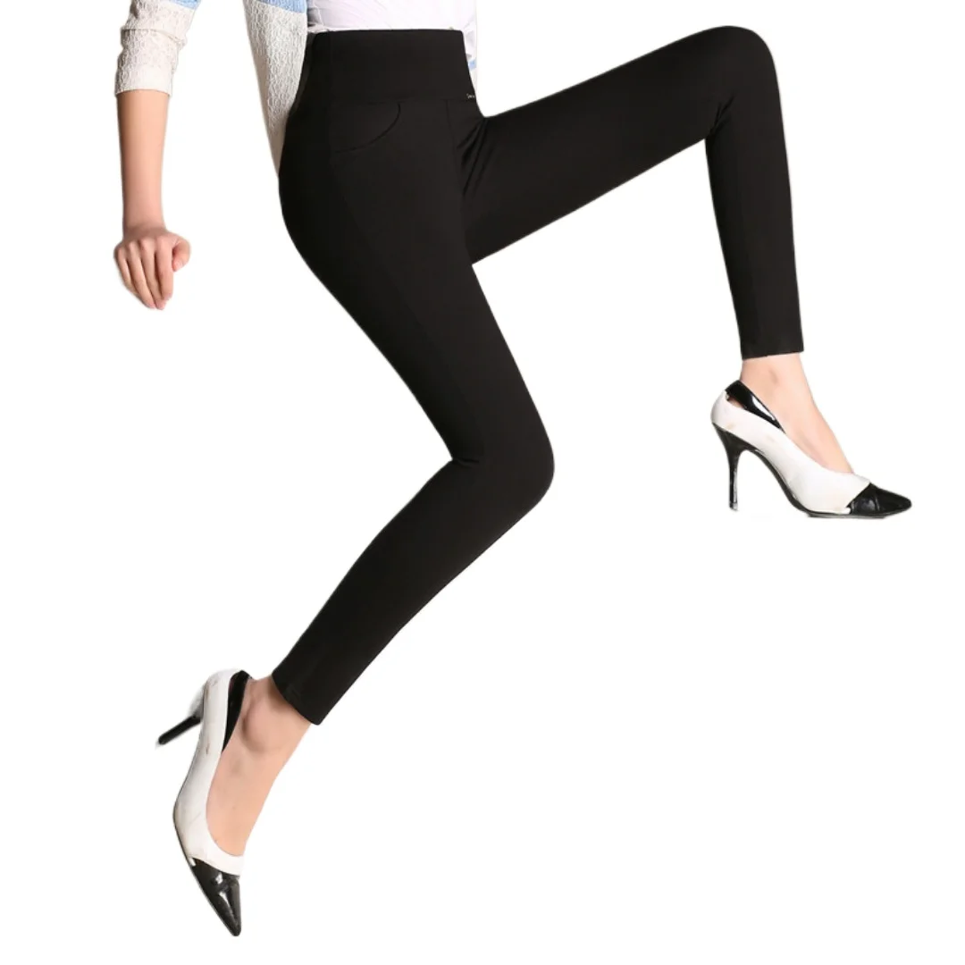 

Women's Trousers Were Thin Elastic Stretch Pants Large Size Elastic High Waist pencil pants Plus Size