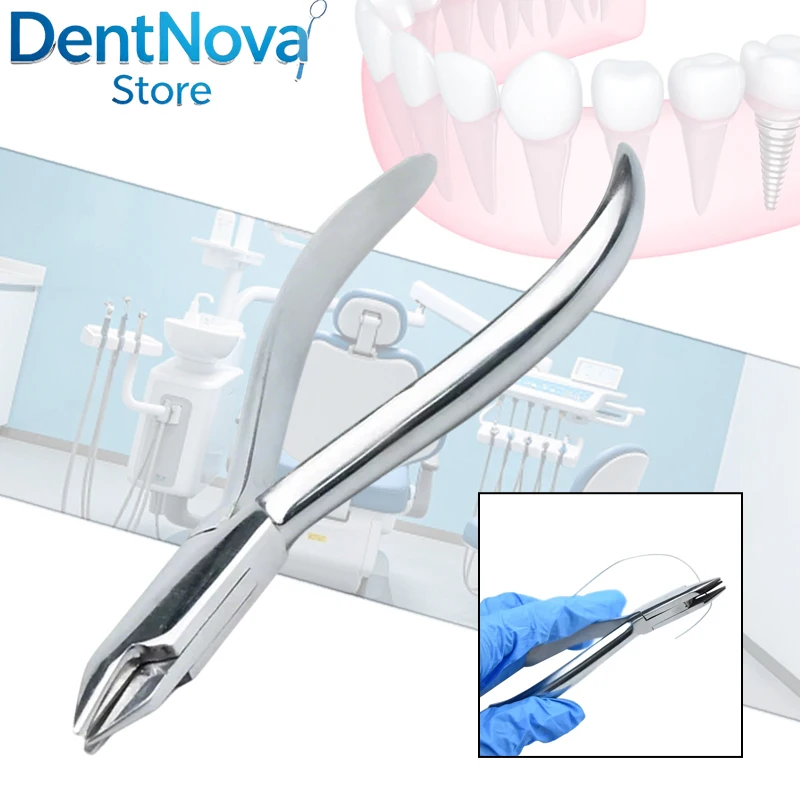 Dentistry Forceps Three Jaw Orthodontic Plier Three-Prong Plier for Steel Wire Shaping and Bending Lab Tool