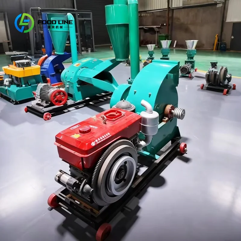 Customized High Output Diesel Hammer Mill Feed Grinder for Corn Maize and Wheat Grinding Farm Use Grain Crushing Machine