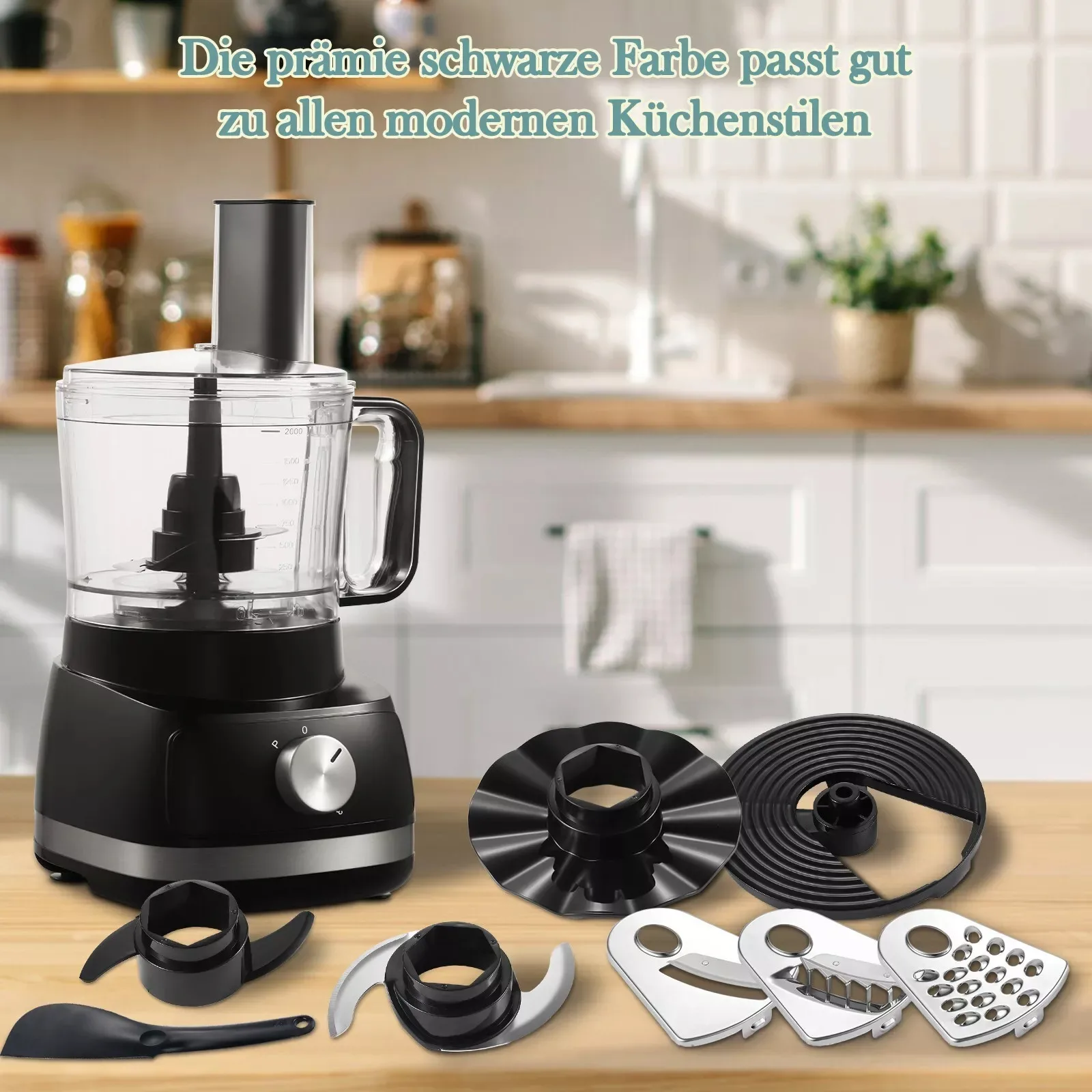Topstrong 800W 8-in-1 Meat Grinder 3 Speeds Kitchen Food Processor EUFP421