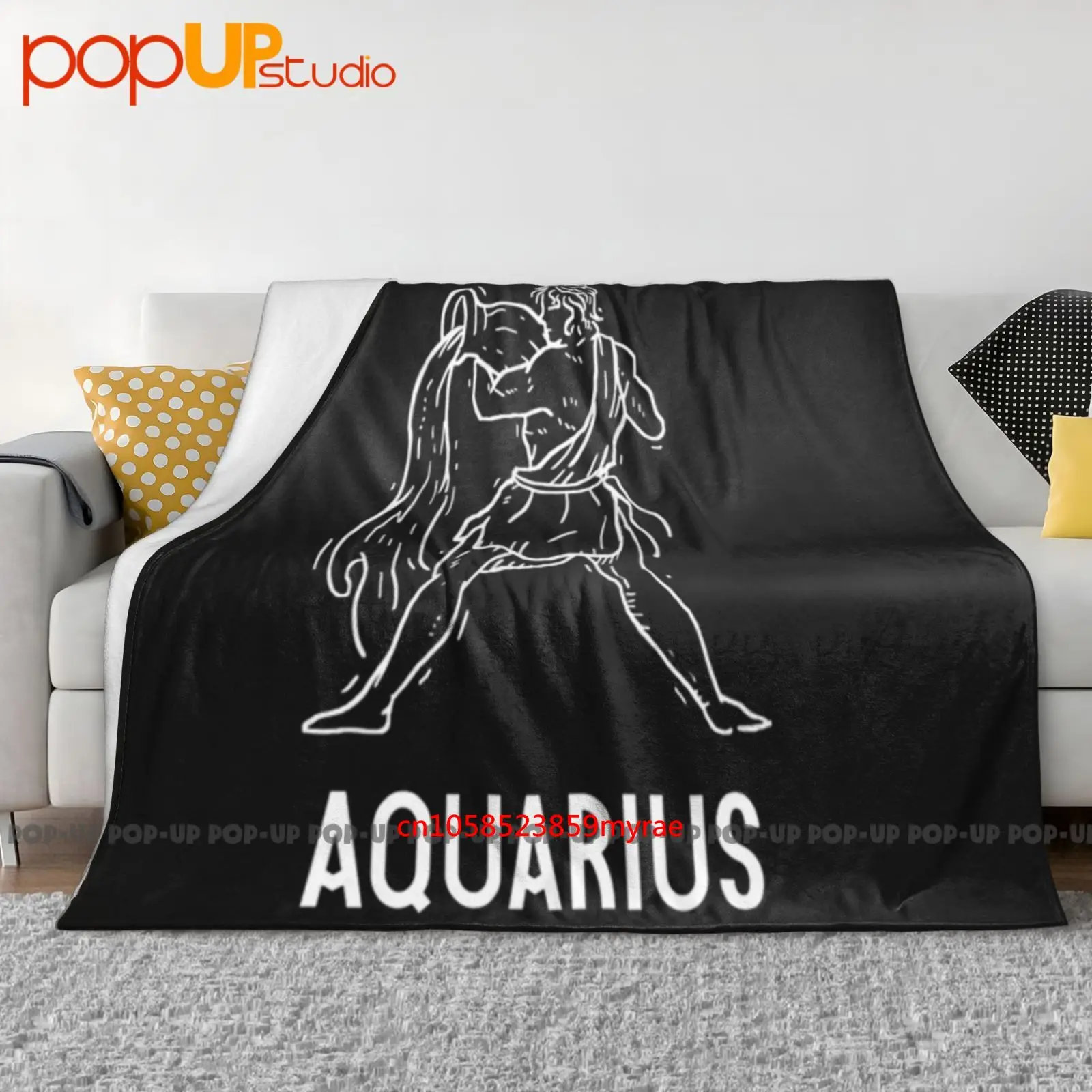 Classic Aquarius Astrology Birthday Zodiac Signs Ultra-Soft Blanket Quilt Winter Sofa Cover Bed Covers