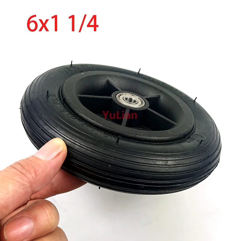 6x1 1/4 tyre 150MM Scooter Inflation Wheel With Hub With Inner Tube Electric Scooter 6 Inch Pneumatic Tire