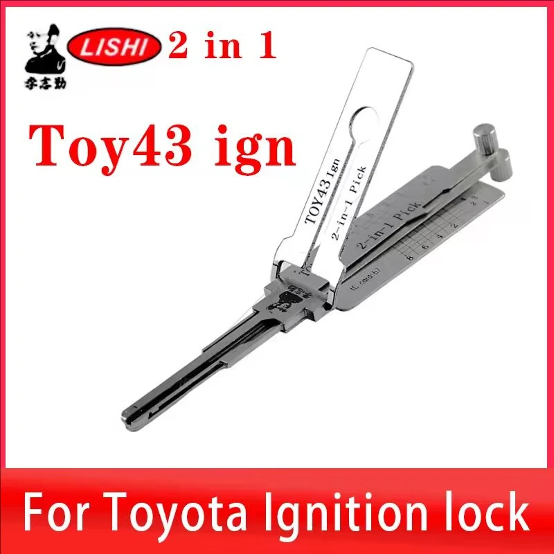 Lishi 2-in-1 Pick/Decoder for Toyota 8-Cut TR47/TOY43—IGNITION LOCKSMITH TOOL
