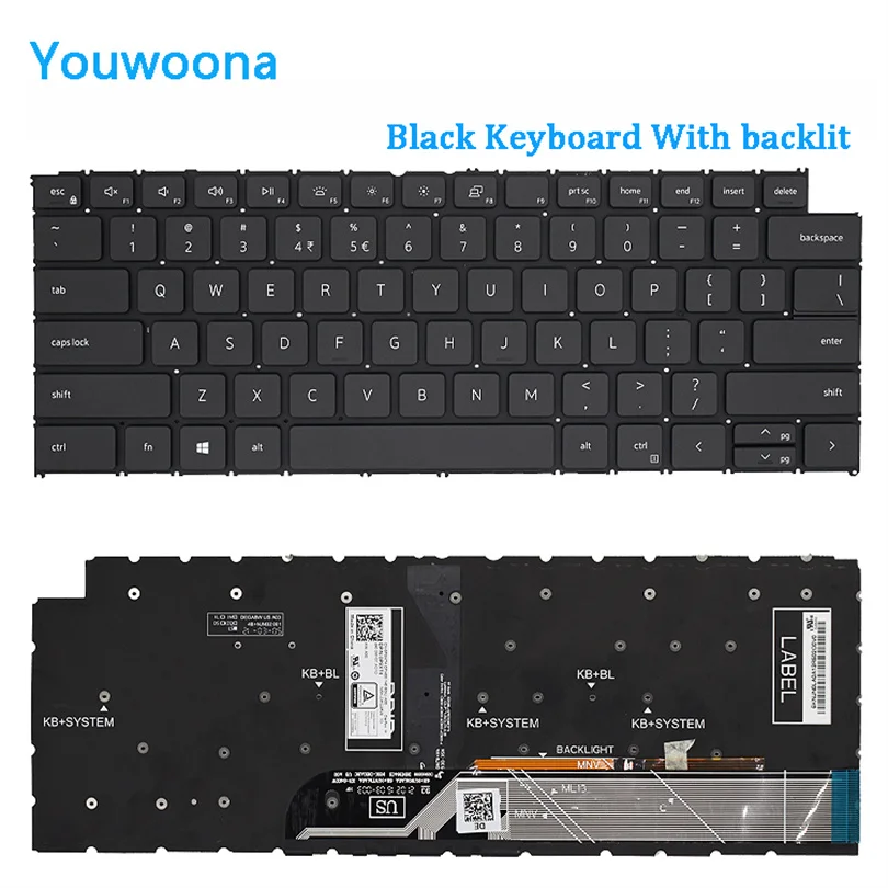 New ORIGINAL Laptop Keyboard For DELL Inspiron 5310 5410 5415 5418 5320 7415 7425 P144G P147G Vostro14Pro Latitude 3420