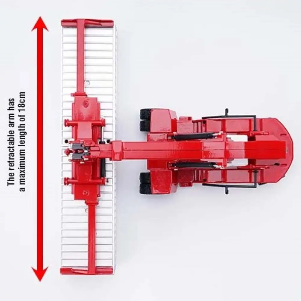 Modelo de guindaste recipiente em escala 1:50, corpo de liga, carros de elevação frontal, modelo de veículo de construção, engenharia de transporte deslizante