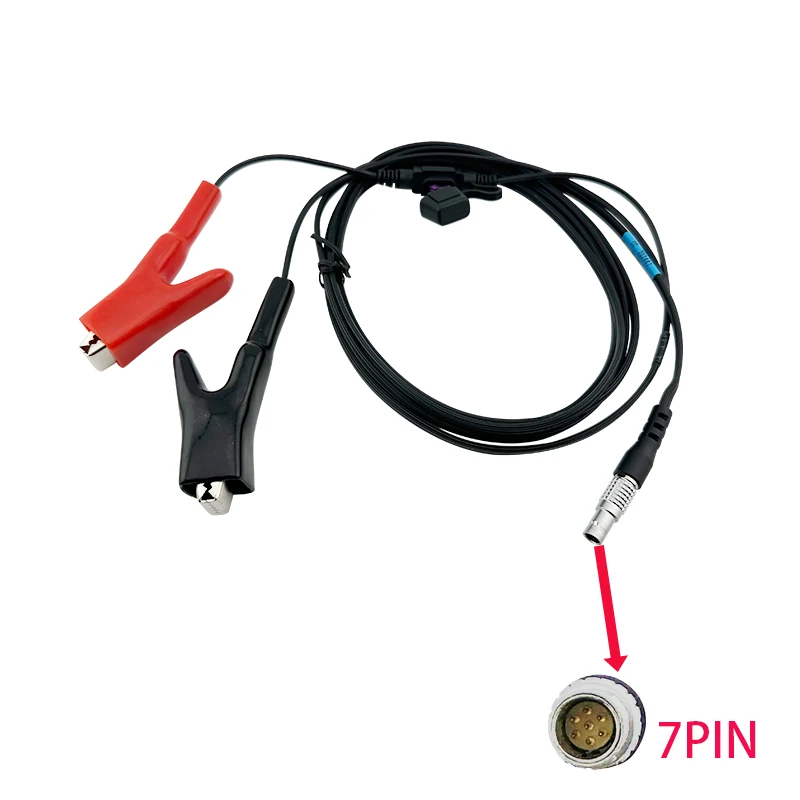 7 PINS CHCNAV GPS RTK Power Cable A00910  To Clips Alligator CHCVAV CHC i50/70/90X1/5/7/12T1/3/5/M3/ GPS To External Battrey