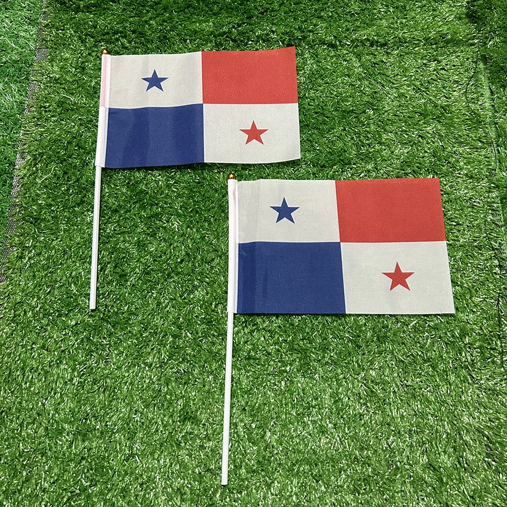 SKY FLAG bandera de mano de Panamá para decoración y deporte hogar - imagen 5