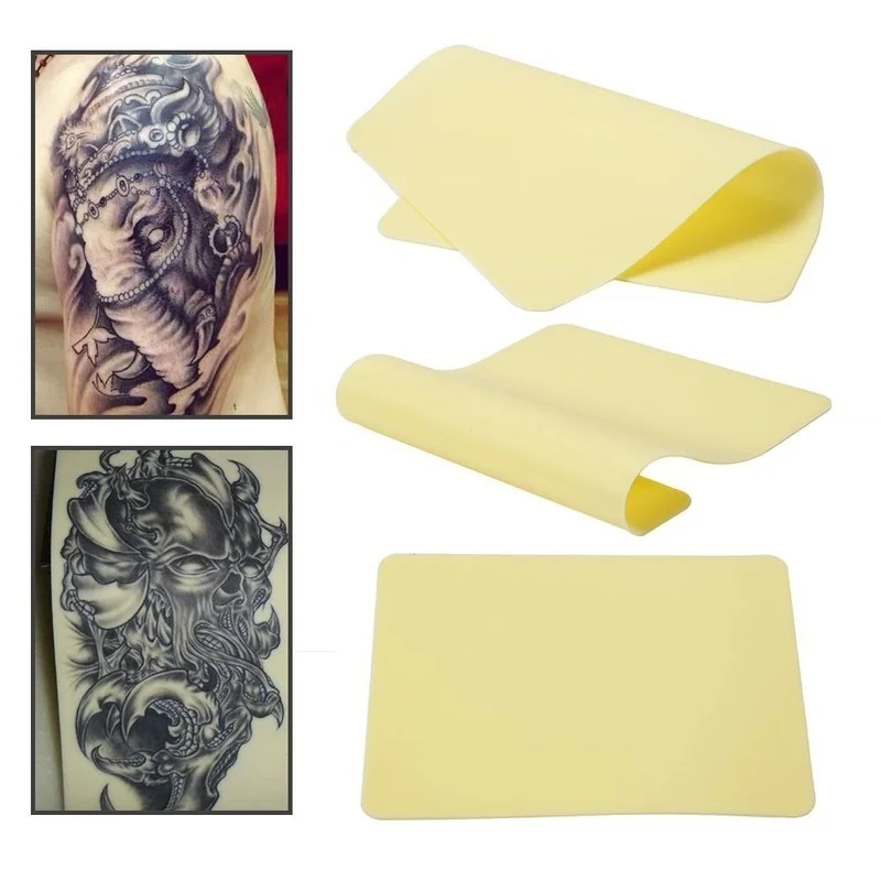 

3 Pcs 15*20*0.12cm Silicone Tattoo Practice Skin Blank Double Sides Tattoo Microblading Practice Skin Pads Free Shipping