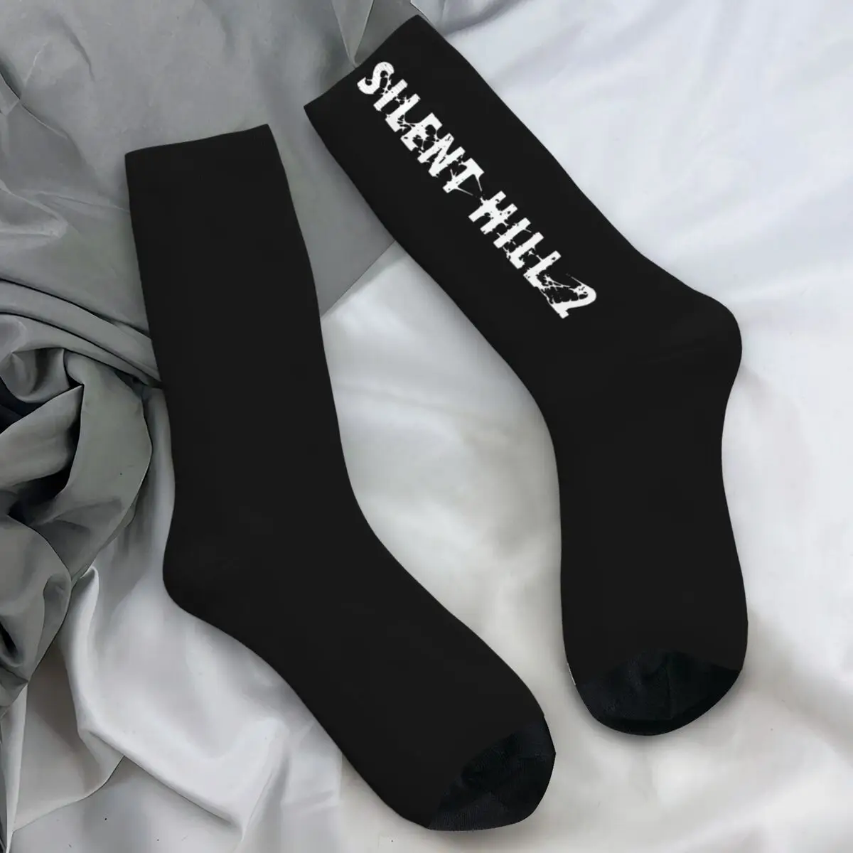 Silent Hill Socks Gaming Gamer Harajuku Stockings Adults Men Quality Outdoor Socks Winter Design Anti Skid Socks