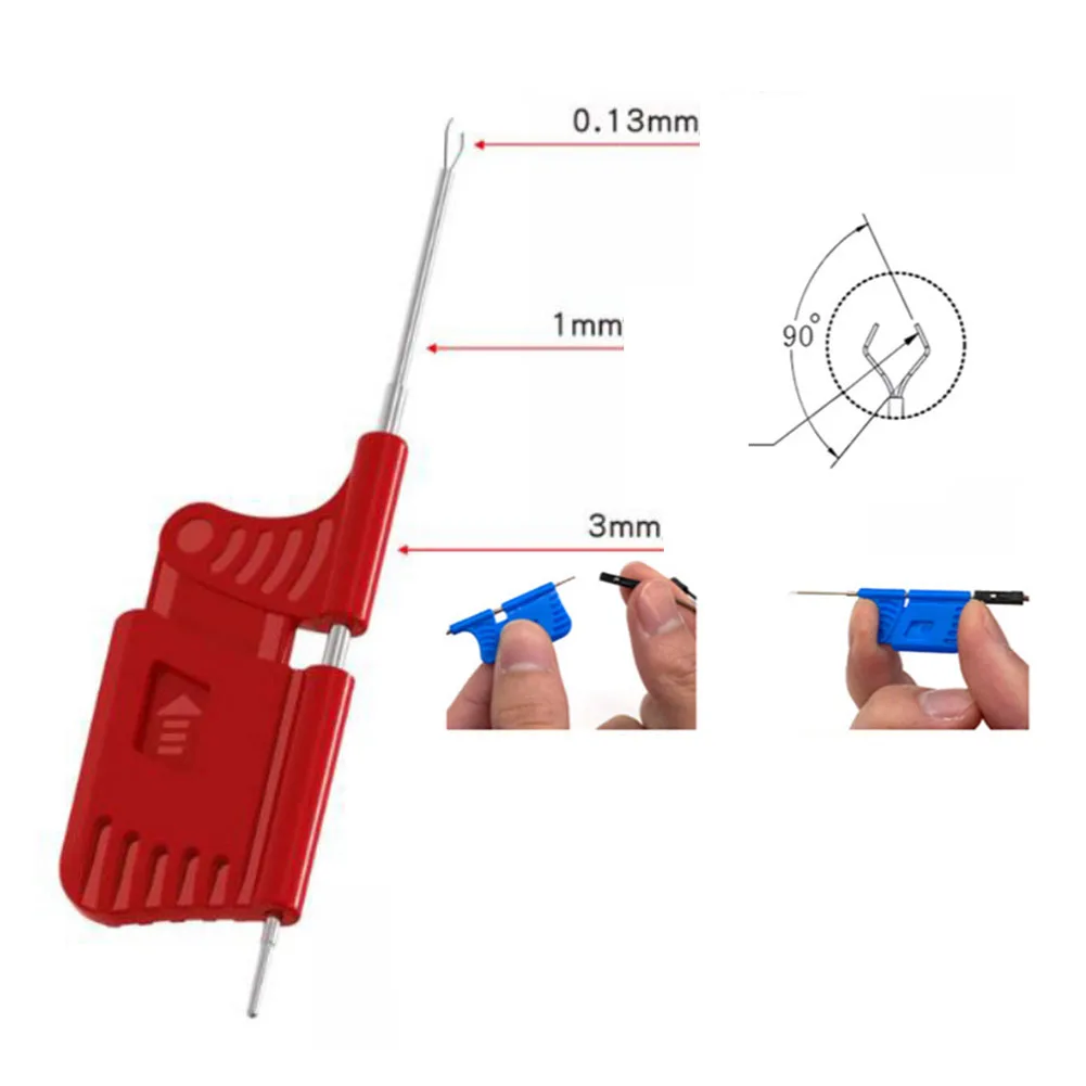 Integrated circuit chip test clamps set for SOP SOIC TSSOP MSOP pins pitch greater than 0 3mm includes 10 clips and 10 wires