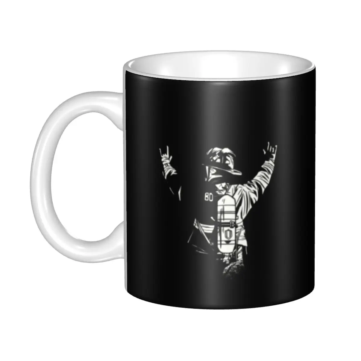 

Firefighter Fire Department Gift Fireman Firewoman Mugs Personalized Fire Hero Coffee Ceramic Mug Cup Creative Gift