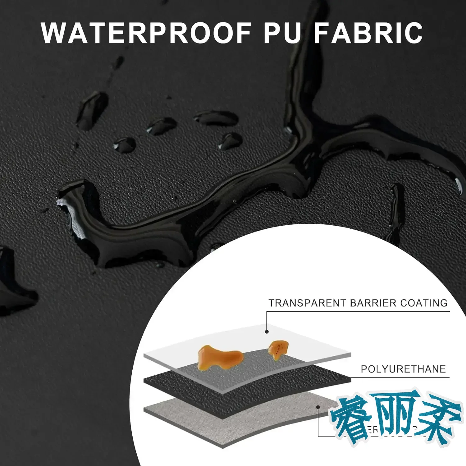 PU Leather RV Dinette Cushion Cover Set of 2 Waterproof Camper Cushion Slipcover RV Couch Cover RV Camper Car Bench Washable