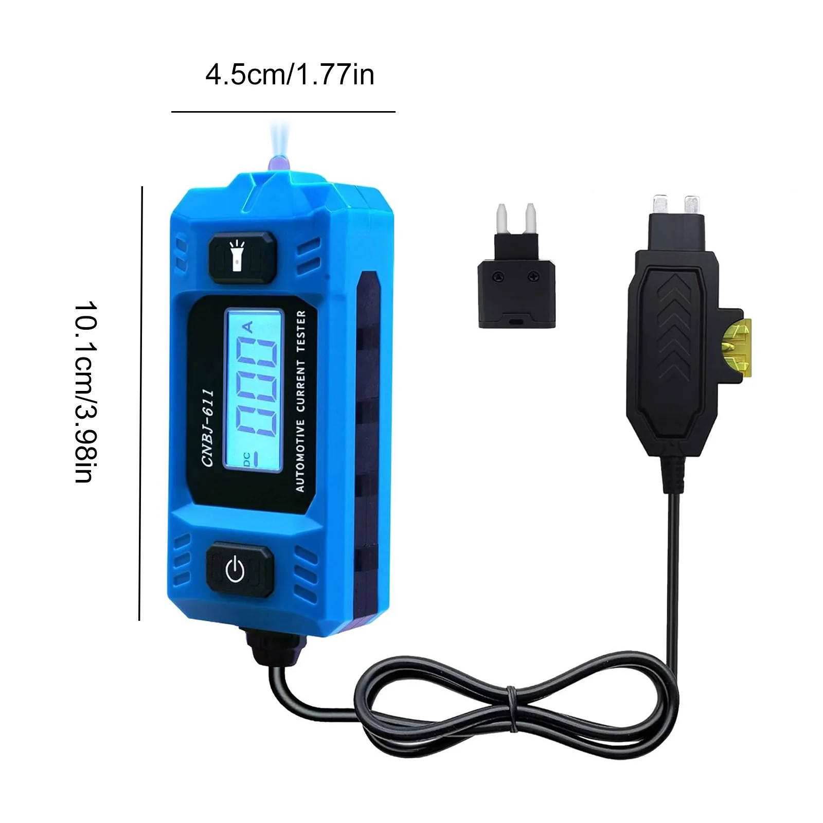 20A 48V Car Relay Fuse Blade Checker W/ LED Display Lighting Automotive Short Open Finder for Electrical Diagnostics