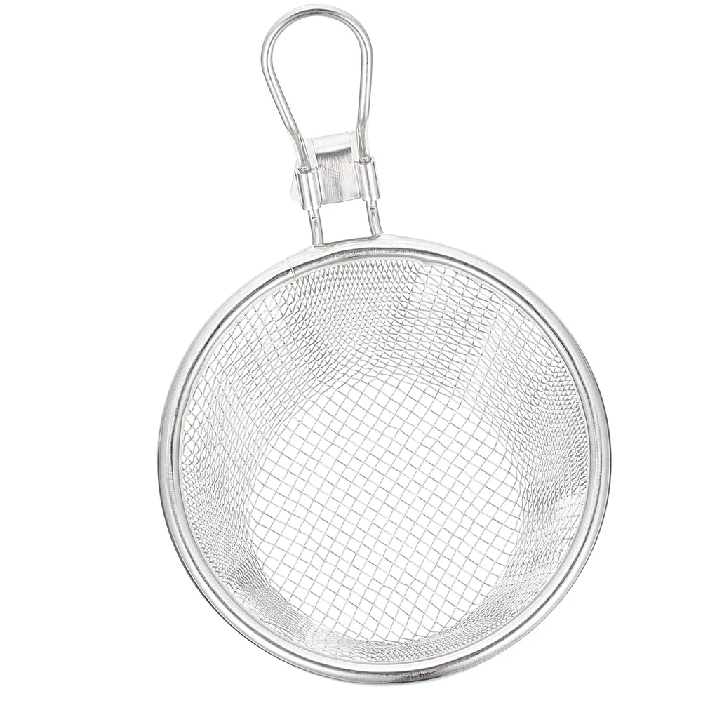 

Stainless Steel Mesh Colander Spoon Hanging Design For Kitchen Noodle Pasta Frying Food Strainer Basket Tool