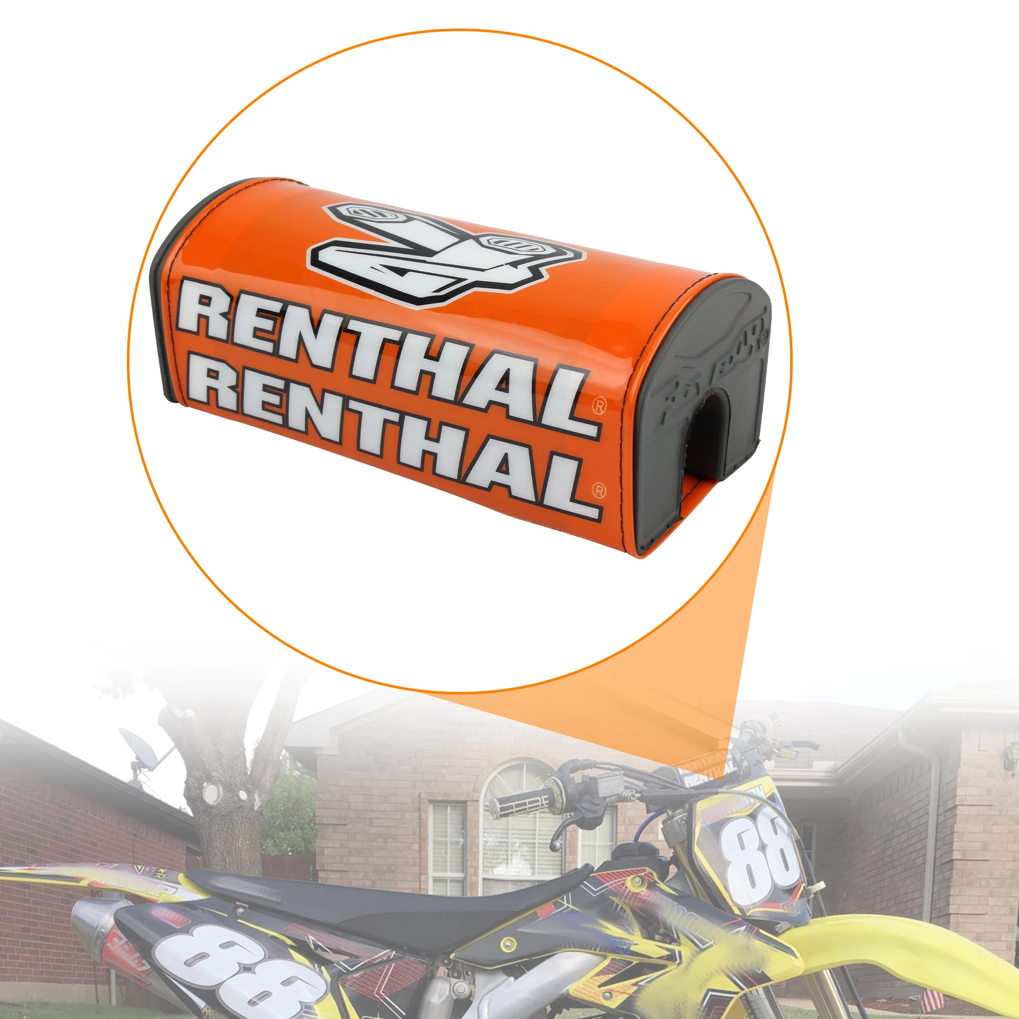 แผ่นรองแฮนด์รถ ATV UTV มอเตอร์ไซค์ สำหรับ Renthal Pit Bike Mousse Guidon Moto Cross Protection หมอนรองพวงมาลัย Enduro